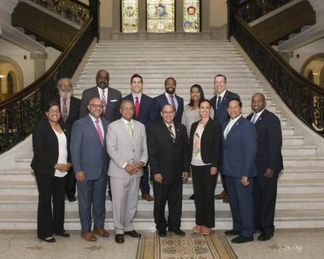 Photo of Members of the Massachusetts Black and Latino Legislative Caucus