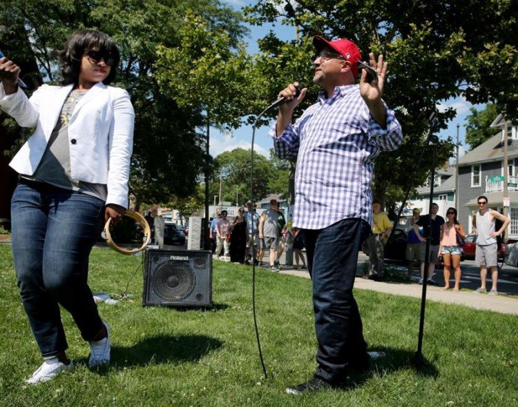 Politicians make music at Porchfest in Jamaica Plain